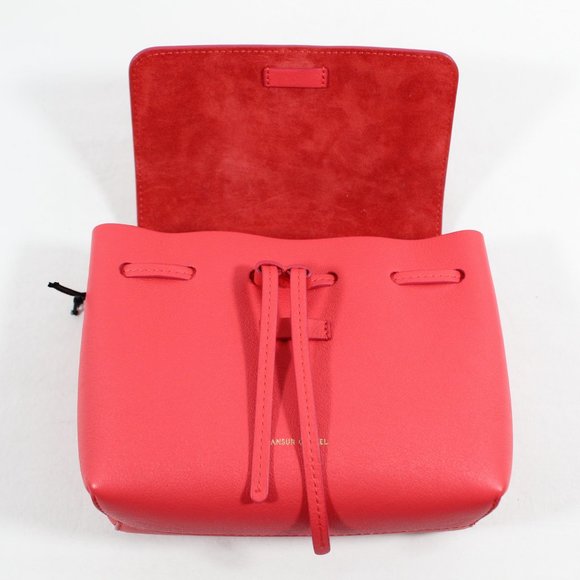 Mansur Gavriel Mini Soft Lady Leather Bag - Strawberry Red - Picture 6 of 13